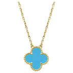 ¡®Jewelicorn¡¯CLOVER 15MM VINTAGE TURQUOISE NECKLACE