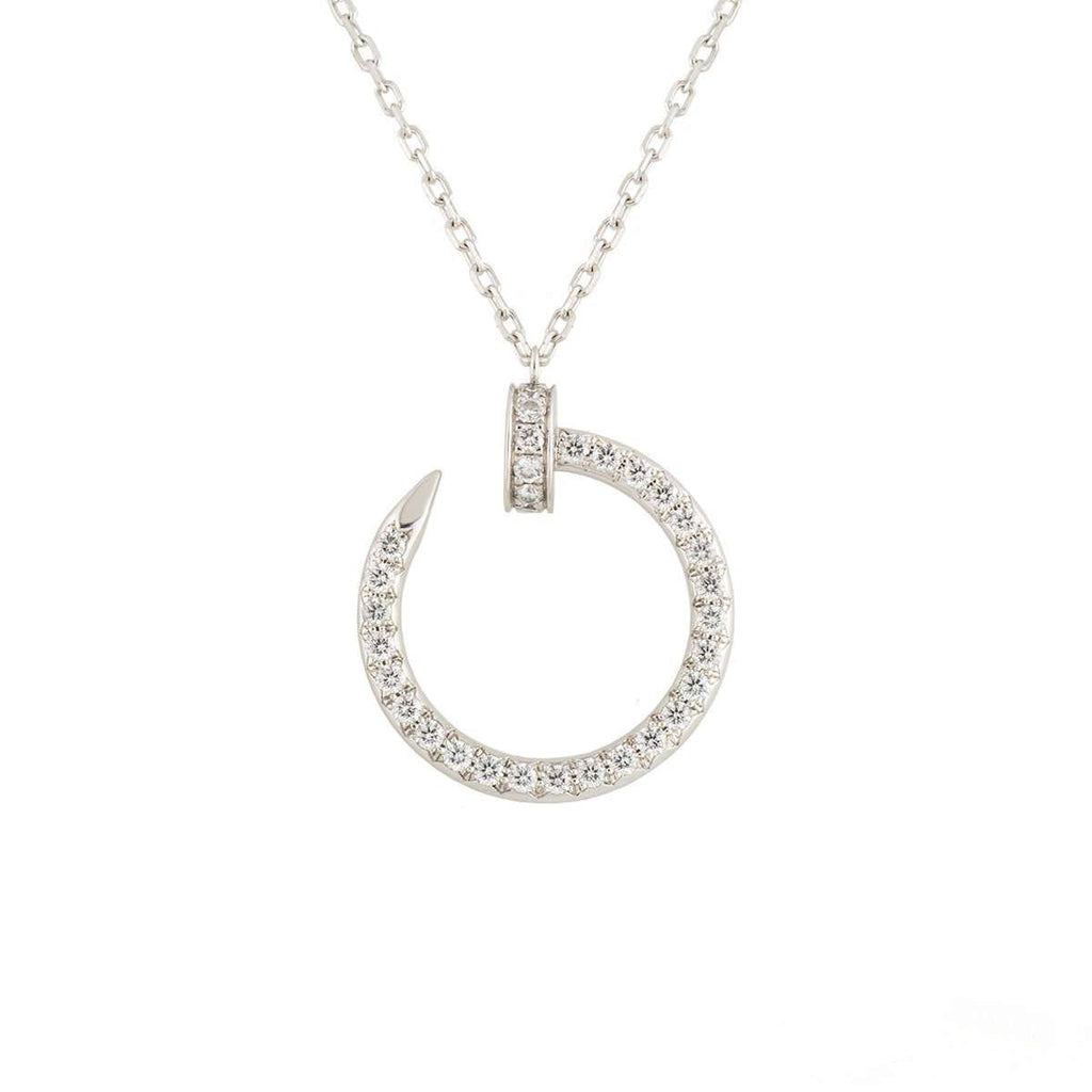¡®Jewelicorn¡¯JUSTE NECKLACE SILVER DIAMONDS