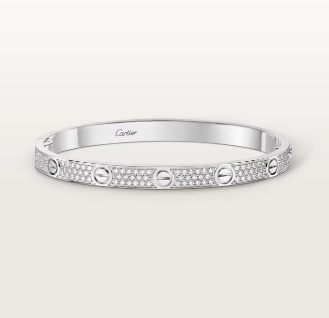 [⭐JeweliWhal]NEW-LOVE-4.8MM-Width Diamond-Studded Bracelet