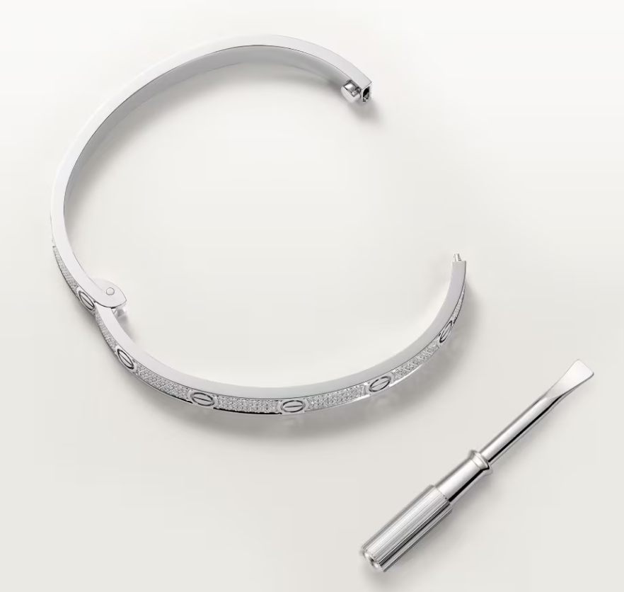 [⭐JeweliWhal]NEW-LOVE-4.8MM-Width Diamond-Studded Bracelet