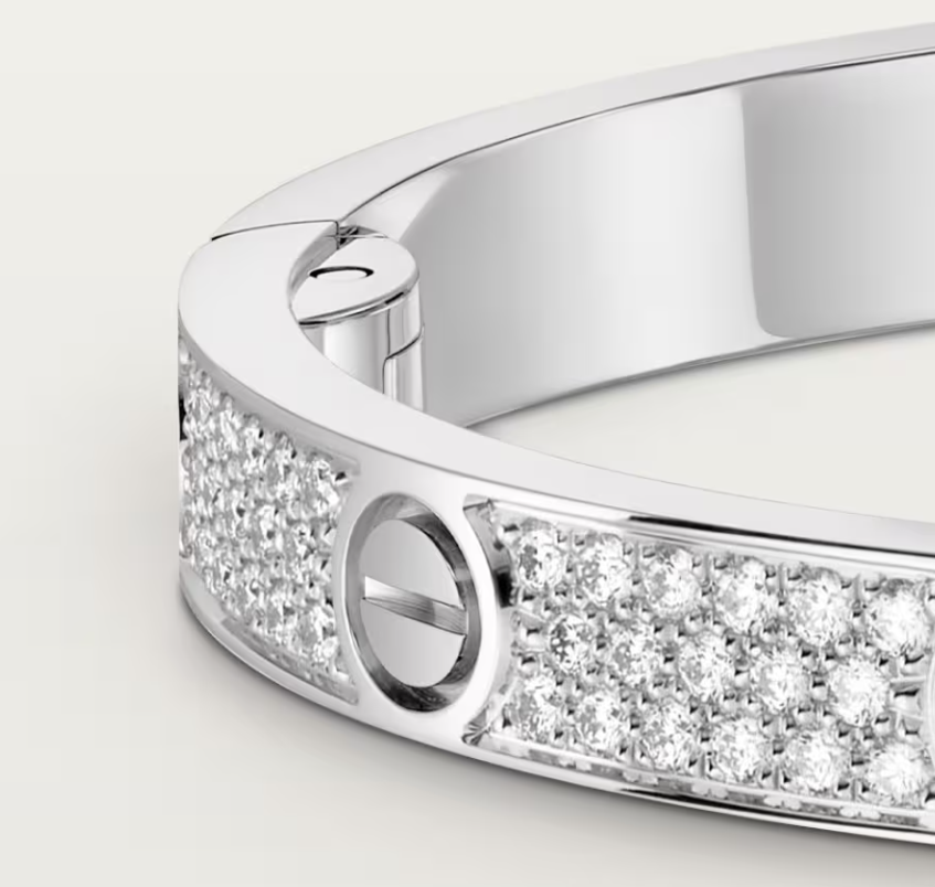 [⭐JeweliWhal]NEW-LOVE-4.8MM-Width Diamond-Studded Bracelet
