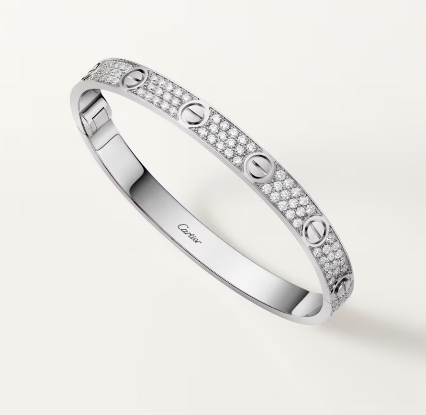 [⭐JeweliWhal]NEW-LOVE-6.1MM-Width Diamond-Studded Bracelet