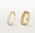 [⭐JeweliWhal]LOVE RING 4mm-wide full-diamond ring GOLD