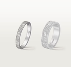 [⭐JeweliWhal]LOVE RING 2.6mm-wide full-diamond ring silver