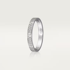 [⭐JeweliWhal]LOVE RING 2.6mm-wide full-diamond ring silver