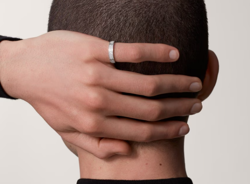 [⭐JeweliWhal]LOVE RING 4mm-wide full-diamond ring silver