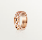 [⭐JeweliWhal]LOVE RING 6.5mm-wide full-diamond ring Rose Gold