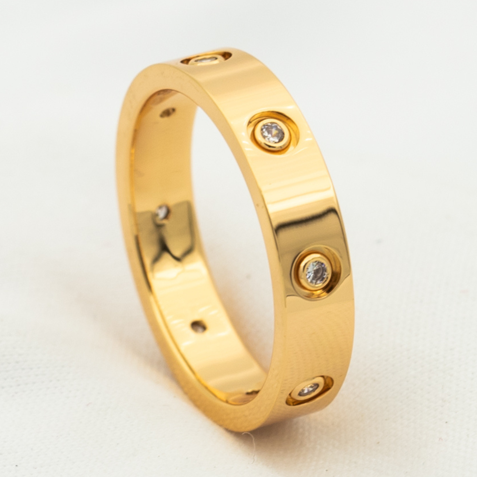 Jewelicorn Liebesring, 3,6 mm, 8 Diamanten