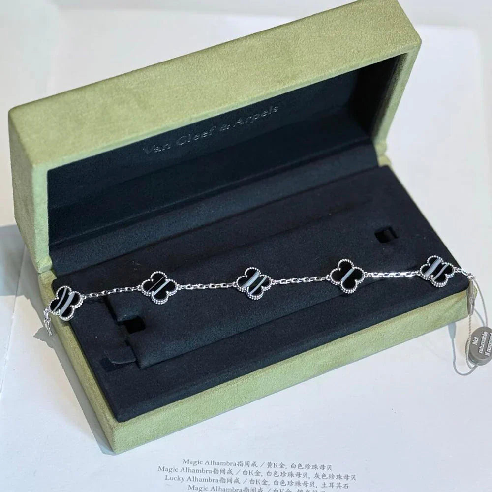 [⭐JeweliWhal] CLOVER 5 MOTIF PULSAR STONE BRACELET COLLECTION