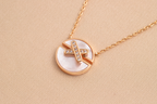 ¡®Jewelicorn¡¯JEUX DE PINK GOLD DIAMOND NECKLACE