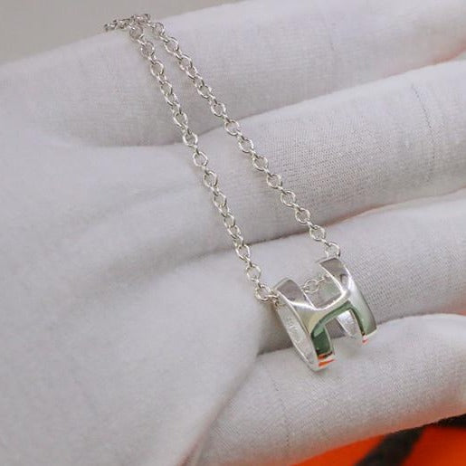 ®Jewelicorn® HM ネックレス Hレター オーバルシリーズ