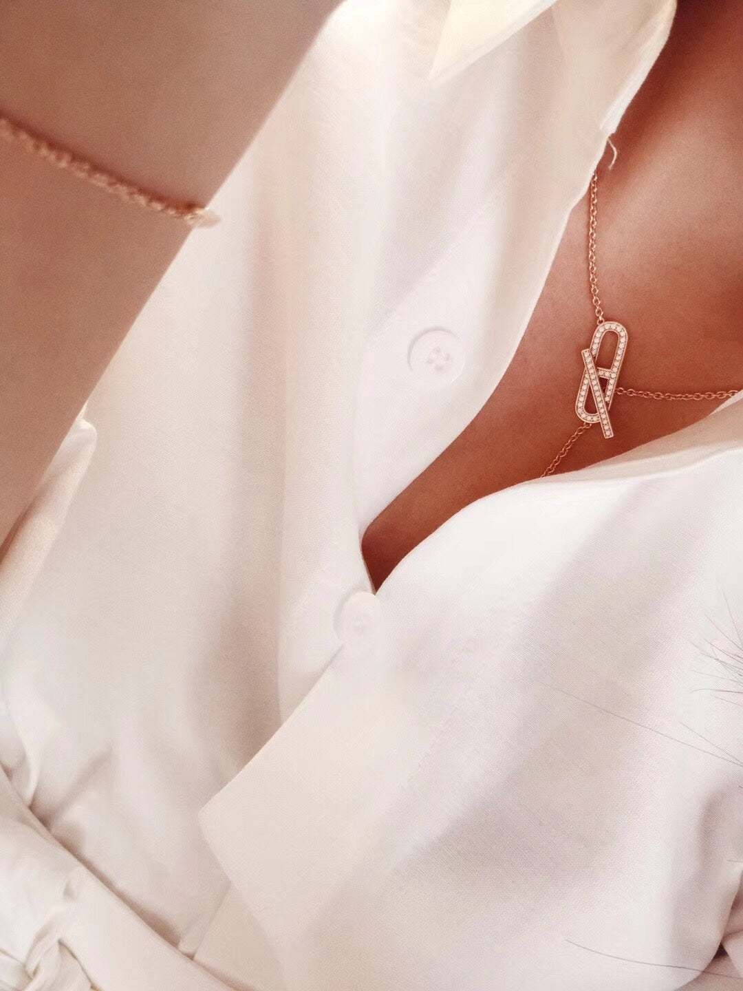 ®Jewelicorn® HM ファイヤーピッグノーズネックレス トレンディストリート