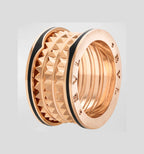 ®Jewelicorn® ZERO 1 ROCK ブラックセラミック ピンクゴールド ラージモデル