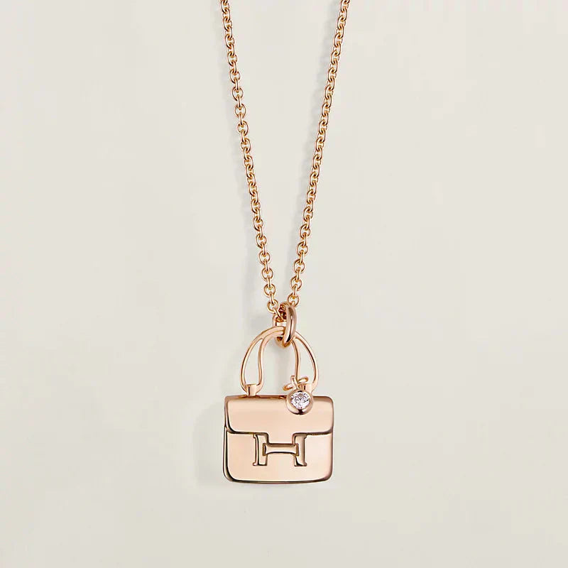 ¡®Jewelicorn¡¯AMULETTE PEDANT ROSE GOLD NECKLACE