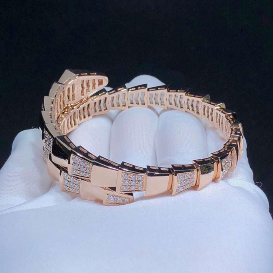 ¡®Jewelicorn¡¯SERPENTI ARMBAND ROSA GOLD DIAMANT