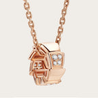 ¡®Jewelicorn¡¯SERPENTI PEDANT DIAMOND PINK GOLD NECKLACE
