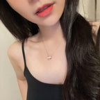 ¡®Jewelicorn¡¯SERPENTI PINK GOLD NECKLACE DOUBLE RING DIAMOND