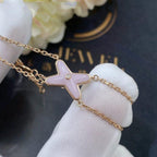 Jewelicorn Armband Pink Mop Pink Gold 1 Diamant