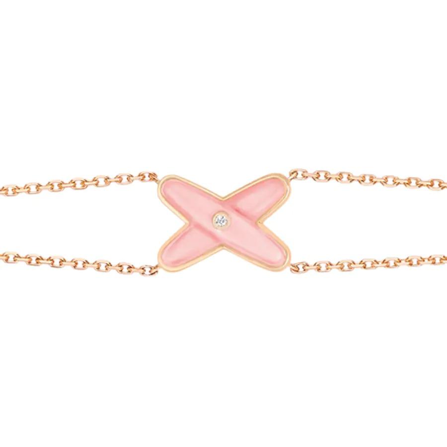 Jewelicorn Armband Pink Mop Pink Gold 1 Diamant
