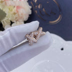 Jewelicorn Ohrringe aus rosafarbenem Gold mit Diamanten