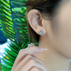 ¡®Jewelicorn¡¯JEUX DE SILVER DIAMOND EARRINGS