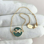 Jewelicorn Armbänder aus Malachit, Rosa, Gold und Diamanten