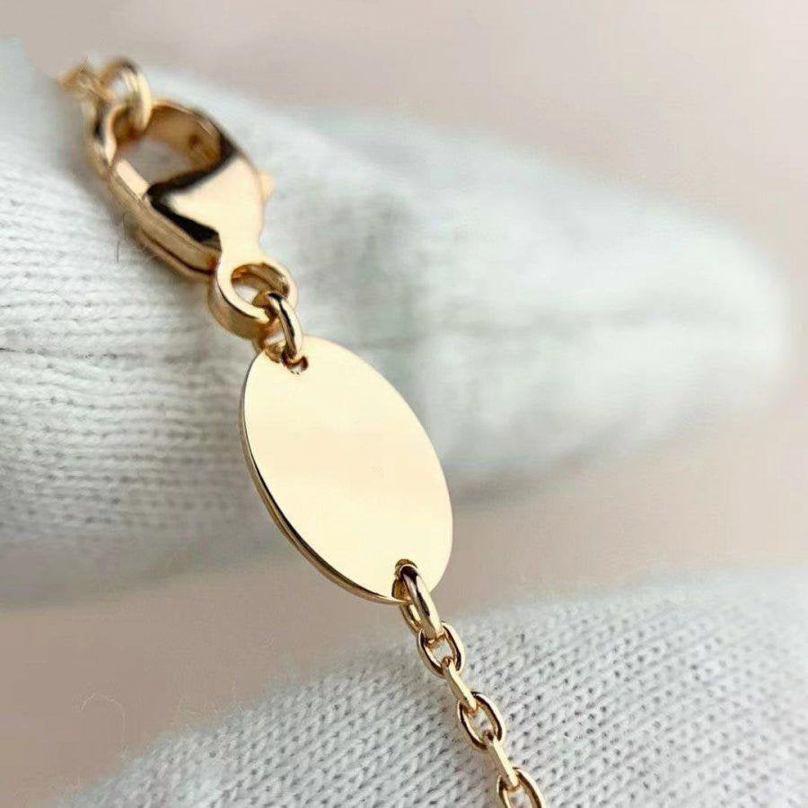 Jewelicorn Armbänder aus Malachit, Rosa, Gold und Diamanten