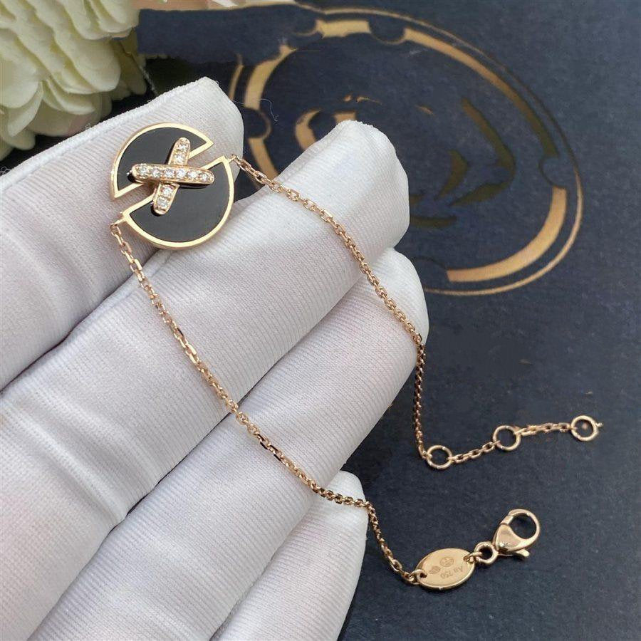 Jewelicorn Armbänder aus Onyx, Rosa, Gold und Diamanten