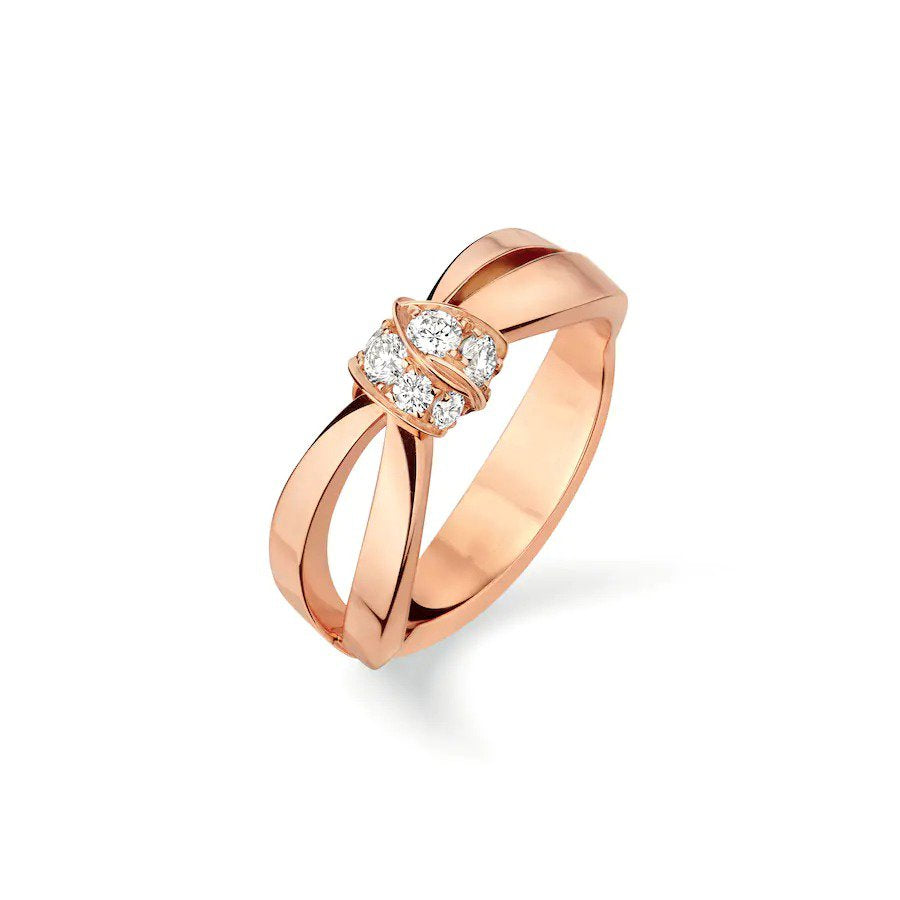 Jewelicorn LIENS RING ROSA GOLD DIAMANT