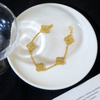 ®Jewelicorn®クローバー 5モチーフ ブロンズブレスレット