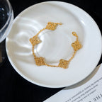 ®Jewelicorn®クローバー 5モチーフ ブロンズブレスレット