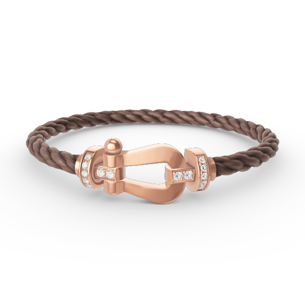¡®Jewelicorn¡¯FORCE LARGE HORSESHOE HALF DIAMOND BRACELET ROSE GOLD