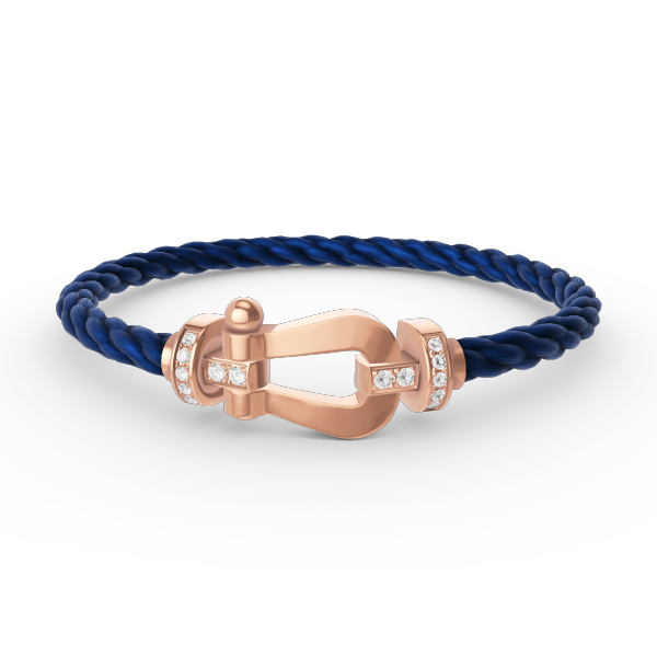¡®Jewelicorn¡¯FORCE LARGE HORSESHOE HALF DIAMOND BRACELET ROSE GOLD
