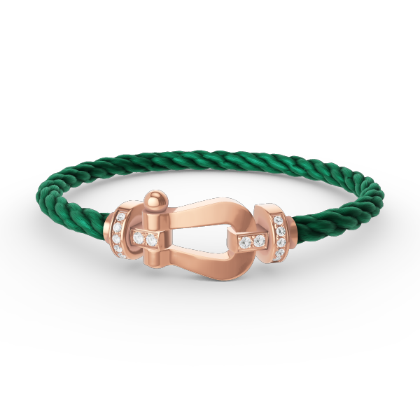 ¡®Jewelicorn¡¯FORCE LARGE HORSESHOE HALF DIAMOND BRACELET ROSE GOLD