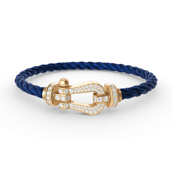 ¡®Jewelicorn¡¯FORCE LARGE HORSESHOE FULL DIAMOND BRACELET GOLD