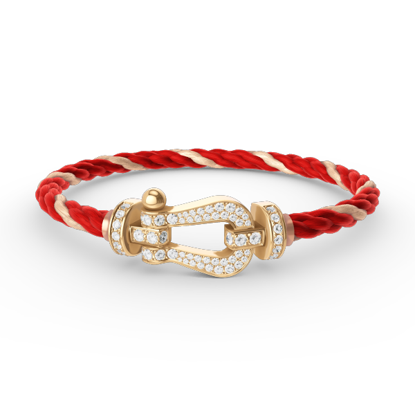 ¡®Jewelicorn¡¯FORCE LARGE HORSESHOE FULL DIAMOND BRACELET GOLD