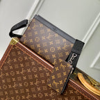 ANPHA WEARABLE WALLET 18 IN BROWN AND BLACK MONOGRAM CALFSKIN