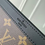 ANPHA WEARABLE WALLET 18 IN BROWN AND BLACK MONOGRAM CALFSKIN