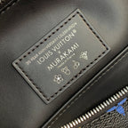 SPEEDY SOFT 30 IN COLORFUL MONOGRAM PATTERN AND BLACK COATED CANVAS