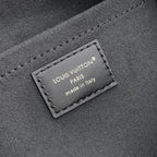 NO WAY VIBE HANDBAG 22.5 IN BLACK LAMBSKIN SILVER HARDWARE