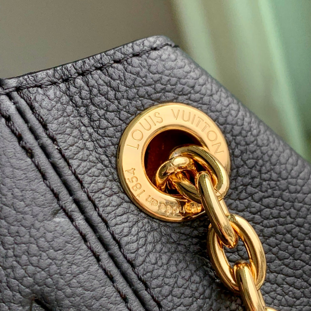 ANYTIME MM 42 IN BLACK MONOGRAM EMPREINTE CALFSKIN GOLD HARDWARE