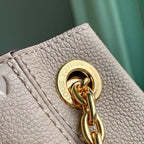 ANYTIME MM 42 IN TOURTERELLE GRAY MONOGRAM EMPREINTE CALFSKIN GOLD HARDWARE