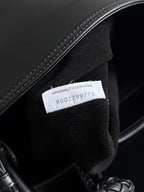 BOTTEGA VENETA 25S MEDIUM LIBERTA 22 IN BLACK CALFSKIN GOLD HARDWARE