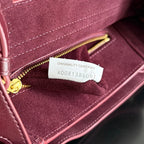 BOTTEGA VENETA 25S MEDIUM CIAO CIAO TASCHE 26 AUS BURGUNDERKALBSLEDER