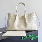 BOTTEGA VENETA 25S PINACOTECA BAG 43 IN IVORY CALFSKIN