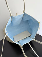 BOTTEGA VENETA 25S PINACOTECA BAG 43 IN IVORY CALFSKIN