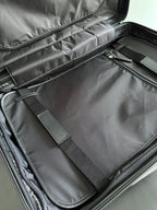 BOTTEGA VENETA 25S ODYSSEY CABIN 3D INTRECCIO PATTERN LUGGAGE 55 IN OLIVE GREEN CALFSKIN