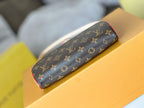 LV 25S POCHETTE TIRETTE 22 IN DARK BROWN MONOGRAM CANVAS GOLD HARDWARE