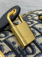 GROOVE 20er-Packung in Schwarz-Beige-Schrägmuster-Monogramm-Jacquard