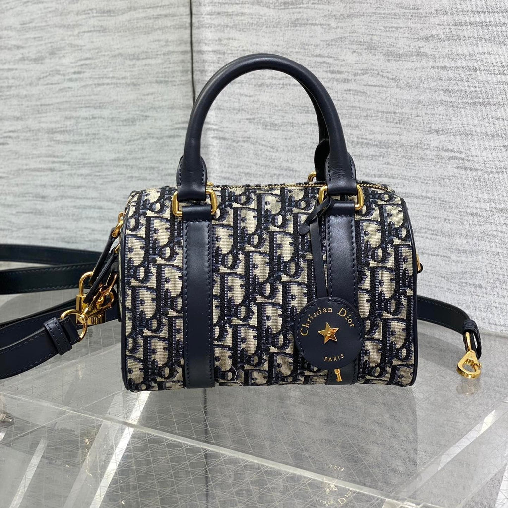 GROOVE 20er-Packung in Schwarz-Beige-Schrägmuster-Monogramm-Jacquard